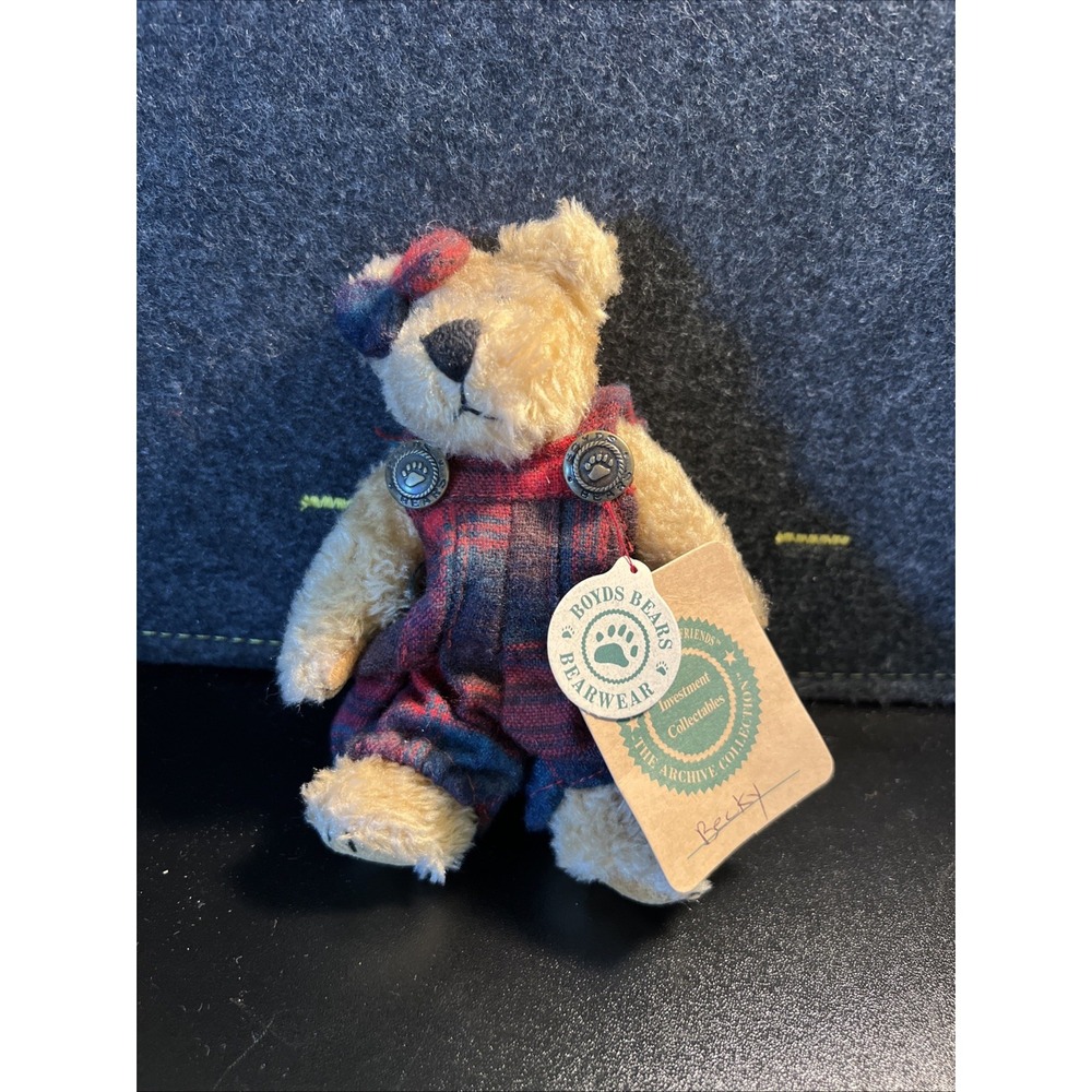 Boyds Bear Plush BECKY 6" Jointed and Poseable With tags Archive Collection